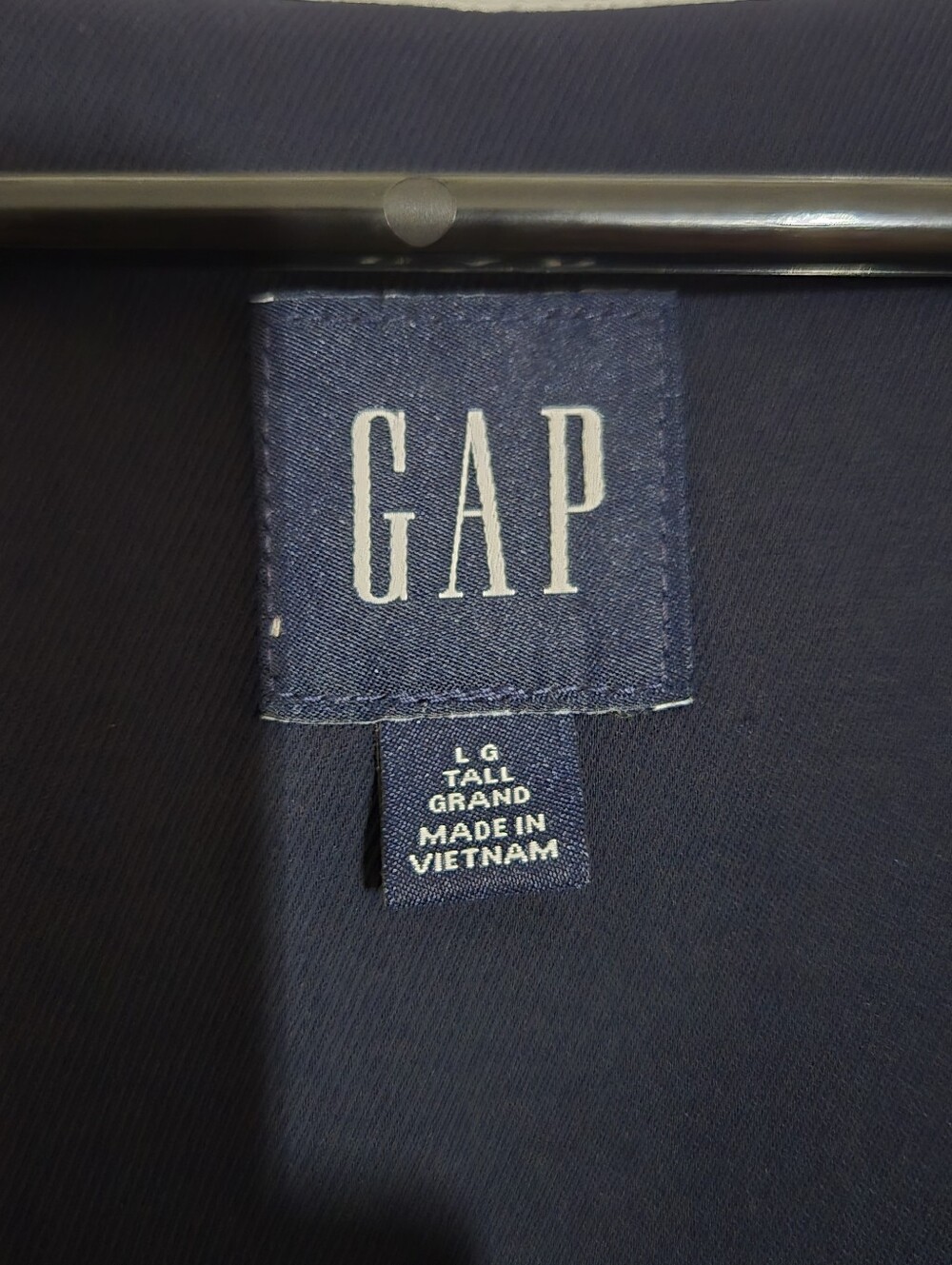 GAP Navy Button-Front Vest - Picture 2 of 5